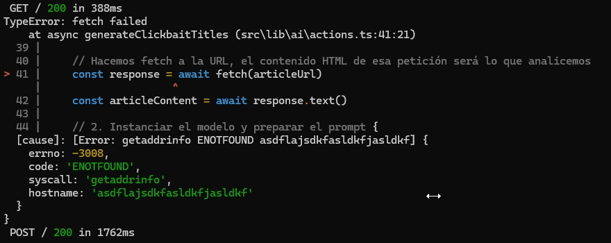 Error de comunicación en el terminal